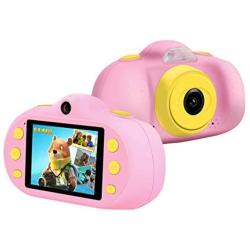 B.B.PAW Kids Camera 2.4 inch Video, Music, Puzzle Games Supported Camcorder for Children-Pink