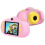 B.B.PAW Kids Camera 2.4 inch Video, Music, Puzzle Games Supported Camcorder for Children-Pink