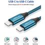 USB C to USB C 60W Charging Cable, JSAUX[2 Pack 6.6ft] USB Type C Charger Cord Compatible with Samsung Galaxy S20 S20+ S20 Ultra Note 10 Plus A80, Google Pixel 2/3/3a/4 XL, iPad Pro 2018 etc-Green