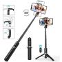Selfie Stick, Mpow Selfie Stick Tripod with Bluetooth Remote, 360° Rotation Extendable Phone Tripod Stand Selfie Stick Compatible with iPhone11, X, iPhone 8, 8 Plus, 7, 7 Plus, Galaxy S9 S8 and More
