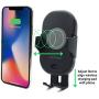 Bolt Car Mount and Qi Fast Wireless Charger with Auto Sense Locking for iPhone X, XS, 8, Plus, Galaxy S10, S9, S8, and Qi-Enabled Devices