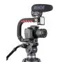 U Grip Pro Camera Stabilizer Handle Grip w 3 Shoe Mounts, Universal Video Action Stabilizing Handle Grip Compatible w Canon Nikon Sony DSLR Camera GoPro 8 7 6 5 iPhone 11 Pro Max Samsung OnePlus 7