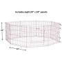MidWest Homes for Pets Folding Metal Exercise Pen/Pet Playpen MidWest Homes for Pets Folding Metal Exercise Pen/Pet Playpen
