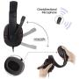 FNSHIP 3.5mm Wired Over-head Stereo Headband Gaming Headset Headphone with Mic Microphone Volume Control for SONY PS4 PC Tablet Laptop Smartphone (Renewed)
