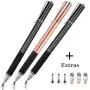 Zsdele Fine Point Disc Stylus Pen for Apple iPad Pencil, Compatible with iPhone, iPad, iPad Pro, Samsung Galaxy Cellphones & Tablets and All Other Touch Screen Devices (3Pcs with Extras) Zsdele Fine Point Disc Stylus Pen for Apple iPad Pencil, Compatible with iPhone, iPad, iPad Pro, Samsung Galaxy Cellphones & Tablets and All Other Touch Screen Devices (3Pcs with Extras)