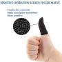 GuangTouL 8 Pcs Mobile Game Finger Sleeve Controller Finger Sleeve Compatible with PUBG Mobile Game Controller Sensitive Shoot and Aim Keys for Android iOS Joysticks PUBG Knives Out Rules of Survival