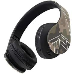 PowerLocus Bluetooth Over-Ear Headphones, Wireless Stereo Foldable Headphones Wireless and Wired Headsets with Built-in Mic, Micro SD/TF, FM for iPhone/Samsung/iPad/PC (Camo)