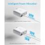 USB C Charger, Anker 60W 2-Port PowerPort Atom PD 2 [GAN Tech] Compact Foldable Wall Charger, Power Delivery for MacBook Pro/Air, iPad Pro, iPhone 11 / Pro/Max/XR/XS/X, Pixel, Galaxy, and More