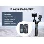 Wiser X01 3-Axis Gimbal Stabilizer for Smartphone, YouTube, Live Streaming ,Selfie, iPhone, Android and Gopro