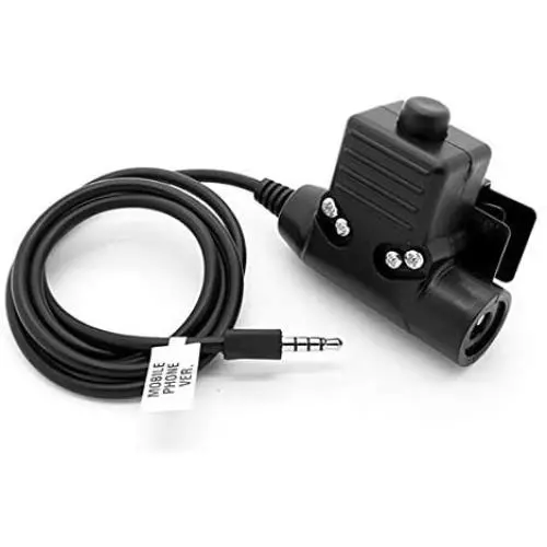 Armorwerx U94 PTT System Compatible with 3.5mm Mobile Phone/Android/iPhone (Military/NATO-US/Peltor Wired) Armorwerx U94 PTT System Compatible with 3.5mm Mobile Phone/Android/iPhone (Military/NATO-US/Peltor Wired)