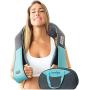 Shiatsu Back shoulder & Neck Massager With Heat - Deep Tissue 3D Kneading Pillow Massager for Neck, Back, Shoulders, Foot, Legs - Electric Full Body Massage - for Home & Car