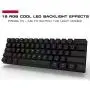 MOTOSPEED 60% Mechanical Gaming Keyboard Compact 61 Keys RGB Backlit Wired/Wireless 3.0 Type-C Gaming/Office Keyboard for PC/Mac/Linux/iPad/iPhone/Smartphone/Laptop Red Switch