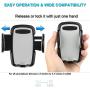 Crazefoto Car Phone Mount,CD Slot Car Phone Holder Universal Car Cradle Mount with Three-Side Grips and One-Touch Compatible with iPhone11/11Pro/X/8/8Plus/7/7Plus/6s/6P,Galaxy S5/S6/S7/S8, Google etc