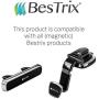 Metal Plate for Magnetic Mount with 3M Adhesive (Set of 4) Extra Thin by Bestrix