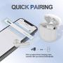 Wireless Headphones Bluetooth 5.0 Wireless Earbuds Built in Mic in Ear Noise Cancelling Headphones with Charging Case IPX5 Sports Headsets for Apple Airpods/iPhone/Android/Samsung