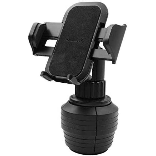 Cup Holder Phone Mount, Macally [Upgraded] Cell Phone Cup Holder for Car with Adjustable Smartphone Cradle Fit for iPhone 11 Pro XR XS Max X 8 7 Plus 6s Samsung S10+ Note 9 S8 Plus S7 Edge etc.