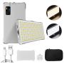 Soonpho Portable LED On-Camera Video Light,Built-in Rechargeable DC3.85 2470mAh Battery,Bi-Color 112 Beads CRI95+9W Professional Photography Lamp Continuous Output Lighting for YouTube Vlog Shooting