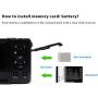 HD Mini Digital Camera with 2.8 Inch TFT LCD Display, Digital Point and Shoot Camera Video Camera Student Camera, Indoor Outdoor for Kids/Beginners/Seniors (Black)