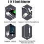 Dual Headphone Adapter Dongle Charger Jack AUX Audio 3.5 mm for iPhone 7/7Plus/8/8Plus/X/XS/XR/XS Max/ 11/11 Pro/11 Pro Max Accessory Compatible All iOS Systems