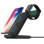 NextHit Wireless Charger Stand for Apple Watch Series 5/4/3/2/1, 2 in 1 Charging Dock for iPhone 11 Pro Max/XR/XS/XS MAX/X/8/8 Plus, Qi Fast Charge Station for iWatch Upgraded (Black)