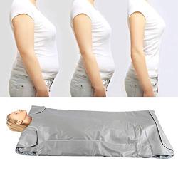 Sauna Blanket, Far Infrared Khan Steam Blanket Safety Heating Blanket Body Shaper Weight Loss Machine, Professional Detox Therapy Home Spa Beauty Device, 3 Independent Temperature Zone(US)