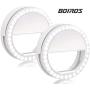 Selfie Ring Light - Mini Led Camera Ringlight for YouTube Video/Photography, for Live Stream/Makeup Compatible with iPhone, Android Smart Phones (White, 2 Pack)