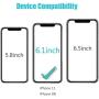 pehael Privacy Screen Protector for iPhone 11 iPhone Xr, 9H Hardness Anty- Spy Tempered Glass, 3D Touch, Easy Install[6.1 inch](3 Pack) …