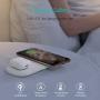 CHOETECH Dual Fast Wireless Charger, 5 Coils Qi Certified 2 in 1 Wireless Pad Compatible with iPhone SE 2020/11/11 Pro/11 Pro Max/XS Max/X, Galaxy S20+/S10/Note 10, AirPods Pro(No AC Adapter)