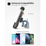 Phone Holder Mount for Bike Handlebar - Lamicall Motocycle Cell Phone Clamp, Scooter Phone Mount for iPhone 11/ iPhone 11 Pro/iPhone 11 Pro Max, Samsung S10 and More 4.7“ - 6.8" Smartphones