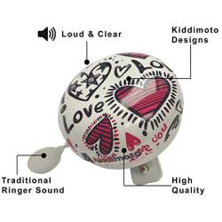 Kiddimoto - Steel Bicycle Bell for Kids/Adults | Perfect Loud Bike Ring Bell for Childrens Balance Bikes, Bicycles, BMX, Mountain Bikes & Scooters | Available in Different Print & Sizes