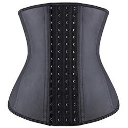 YIANNA Waist Trainer Corset for Weight Loss Latex Colombiana Waist Cincher Slimming Hourglass Body Shaper