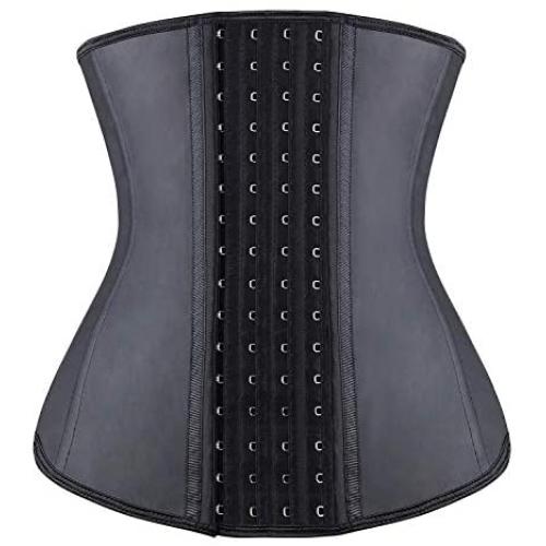 YIANNA Waist Trainer Corset for Weight Loss Latex Colombiana Waist Cincher Slimming Hourglass Body Shaper