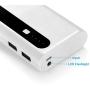 Aibocn Power Bank 10,000mAh External Battery Charger with Flashlight for Phone iPad Samsung Galaxy Smartphones - Upgraded