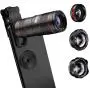 AFAITH 5 in 1 Phone Camera Lens Kit-12X Zoom Telephoto Lens + 0.36X Wide Angle+ 180° Fisheye Lens+ Dual 15X Macro Lens for iPhone X/XS/8/8P/7/6, Samsung S10/S10+/S9/S8/S6 and Other Smartphone AFAITH 5 in 1 Phone Camera Lens Kit-12X Zoom Telephoto Lens + 0.36X Wide Angle+ 180° Fisheye Lens+ Dual 15X Macro Lens for iPhone X/XS/8/8P/7/6, Samsung S10/S10+/S9/S8/S6 and Other Smartphone