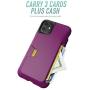 Smartish iPhone 11 Wallet Case - Wallet Slayer Vol. 1 [Slim + Protective] Credit Card Holder (Silk) - Purple Reign