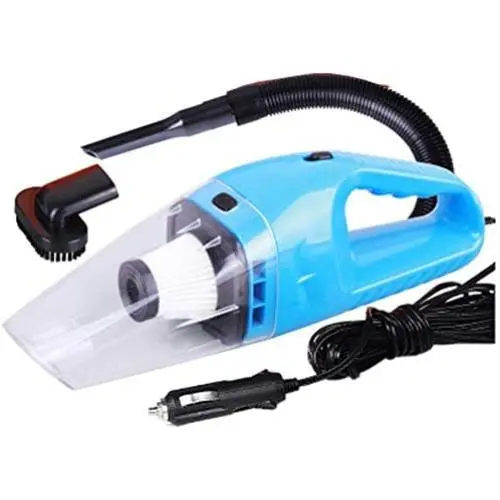 12v Handheld Car Vacuum Cleaner VC360, Portable Carpet Cleaner for Car 120W 4000pa with Cigarette Plug Cleaning Pet Hair, Soot, Bread Crumbs and etc - Blue