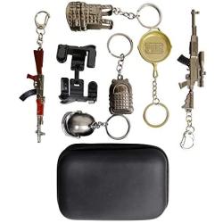 Upgrade Mobile Controller [2 Triggers + 6 Keychains] for PUBG Gamepad Sensitive L1R1 Shoot Aim Game Trigger Joystick for iOS/Android 4.5-6.5 iPhone/Android Phones (SKS+AKM echicklow5)