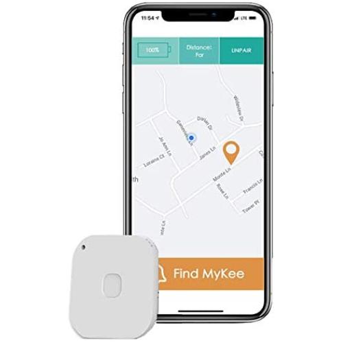 MyKee Key Finder Smart Bluetooth Item Locator with GPS for Keys, Wallet, Dogs, Kids, Luggage or Any Item | App for Phone Included