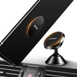 Joyroom Black Alloy Master Magnetic Car Phone Mount Adjustable Phone Car Holder Super Stable Car Mount for All of Phone Size Compatible for iPhone 11/11 Pro /11 Pro Max/XS/XR/Samsung/Google Pixel etc