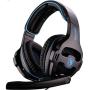 SADES SA810 PlayStation 4 Xbox One S Stereo Headset Over-Ear Gaming Headphones with Microphone for PC PS4 Xbox one iPad Mobile Tablet Mac (Black & Blue)