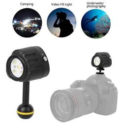 Yosoo Waterproof Fill Light， Diving Fill Light Waterproof Fill Light,Diving 40m Depth Waterproof LED Fill Light Photography Camera Shooting Accessory Photography Light