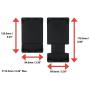 Tigra Sport Mount Case Universal 6 Bicycle Smartphone Mount Bike Kit Screens, 6"