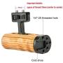 NICEYRIG Universal Side Wooden Handle Handgrip with Cold Shoe for DSLR Camera Cage