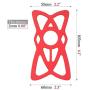 GFDesign MTB Cycling Bike Bicycle Silicone Band Rubber Elastic Phone Mount Holder Protection Strap Fit Universal Bicycle Motorcycle Handlebar Roll Bar Mount for Smartphone - Set of 5 (Multi Colors)