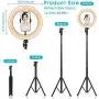 Ring Light with Stand and Phone Holder,10.2" LED Selfie Ring Light for Live Stream/Makeup/YouTube/Photography,with Adjustable Bracket (15.55 - 68.89) ,Remote Control Compatible with iPhone Android Ring Light with Stand and Phone Holder,10.2" LED Selfie Ring Light for Live Stream/Makeup/YouTube/Photography,with Adjustable Bracket (15.55 - 68.89) ,Remote Control Compatible with iPhone Android
