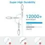 KINPS Apple MFI Certified (10ft/3m) USB C to Lightning Fast Charging Cable Compatible with iPhone 11/11Pro/11 Pro Max/X/XS/XR/XS MAX, Supports Power Delivery(for Use with Type C Chargers), White