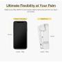 ZHIYUN Smooth X Gimbal Stabilizer for Smartphone, iPhone Selfie Stick Tripod, Foldable Handheld iPhone Gimbal, Video Recording, Bluetooth Remote, Face Tracking, Gesture & Zoom [w/Tripod & Case] White