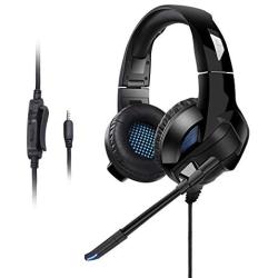 Ceppekyy Gaming Headset Foldable, Noise Canceling Stereo Bass Surround Gaming Headphone with Microphone&Control for PS4, Xbox One, Nintendo Switch, 3.5mm Pin for Smart Phone, Laptops, Tablet, Computer