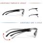 IN4 Care Tactical Eyewear, Sport Outdoor Antisfog Safety Glasses & Hard Shell Case - Unisex Shooting Glasses Cycling,Driving,Hiking,Fishing,Hunting
