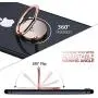Phone Ring Holder Finger Kickstand - FITFORT 360° Rotation Metal Ring Grip for Magnetic Car Mount Compatible with All Smartphone-Rose Gold Phone Ring Holder Finger Kickstand - FITFORT 360° Rotation Metal Ring Grip for Magnetic Car Mount Compatible with All Smartphone-Rose Gold